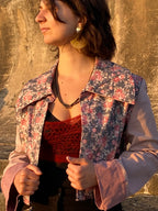 Short blue denim jacket - Alice upcycled