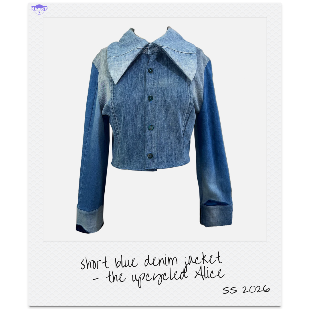 Short blue denim jacket - Alice upcycled