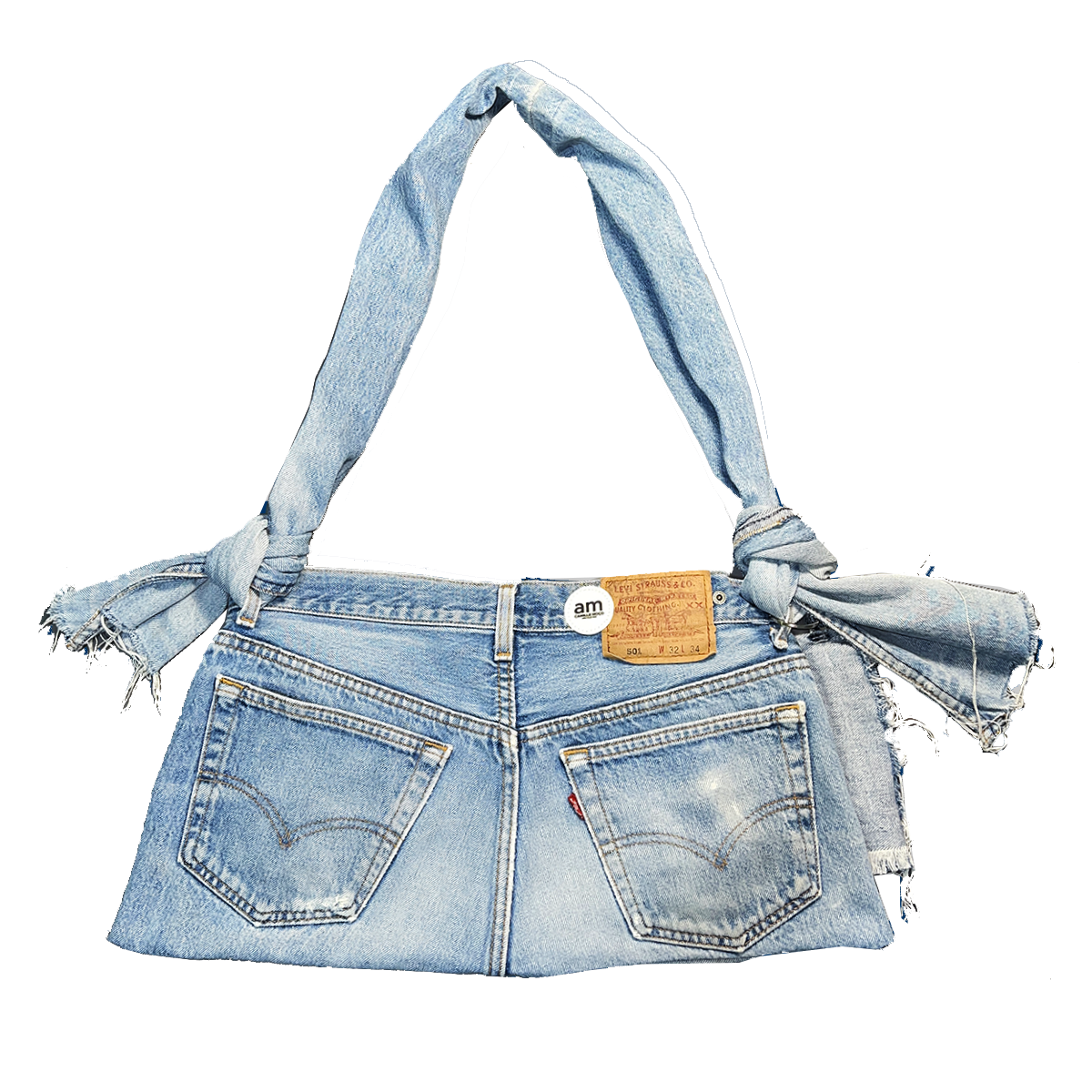 Sac à main en denim avec une poche - L'upcyclée Britney 2.0