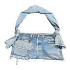 Sac à main en denim avec une poche - L'upcyclée Britney 2.0